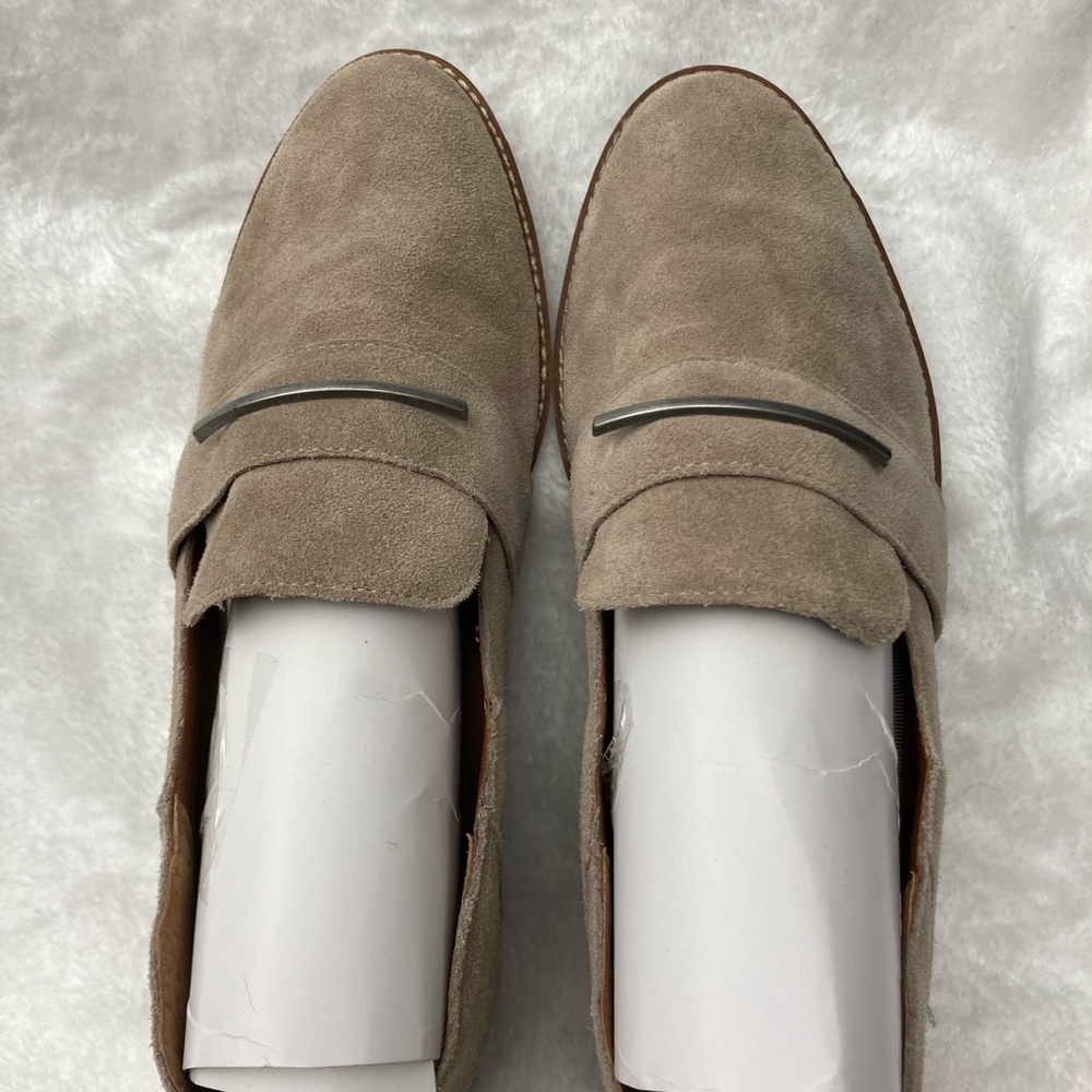 Franco Sarto Tan Suede Loafers - Picture 3 of 4